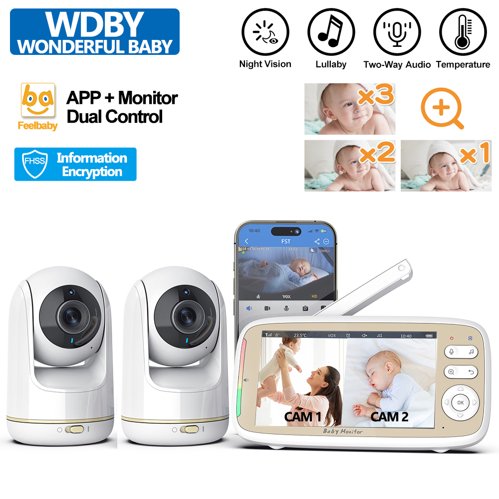 Zoom Audio Music - VB803 PRO Baby Monitor with 2pcs