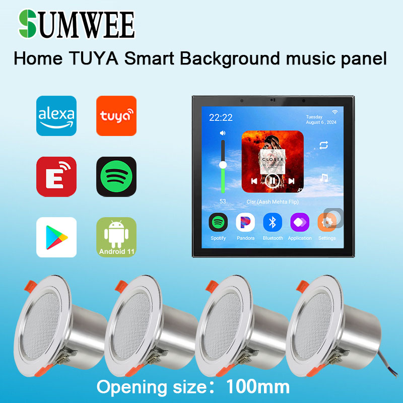 Audio Music Background - 4 Inch Android 11 Tuya Smart