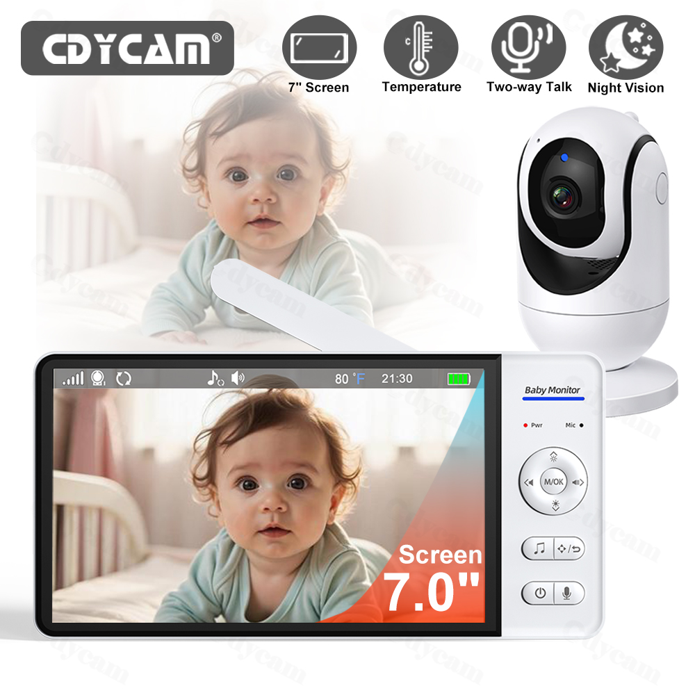 Zoom Audio Music - 7 Inch Video Baby Monitor Night