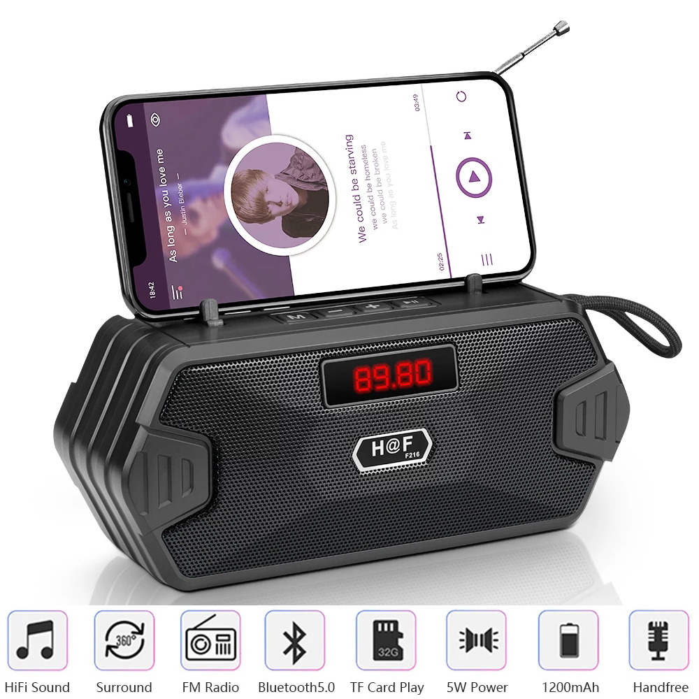 Audio Music Center - Bass Hifi Outdoor Portable Aux Wireless