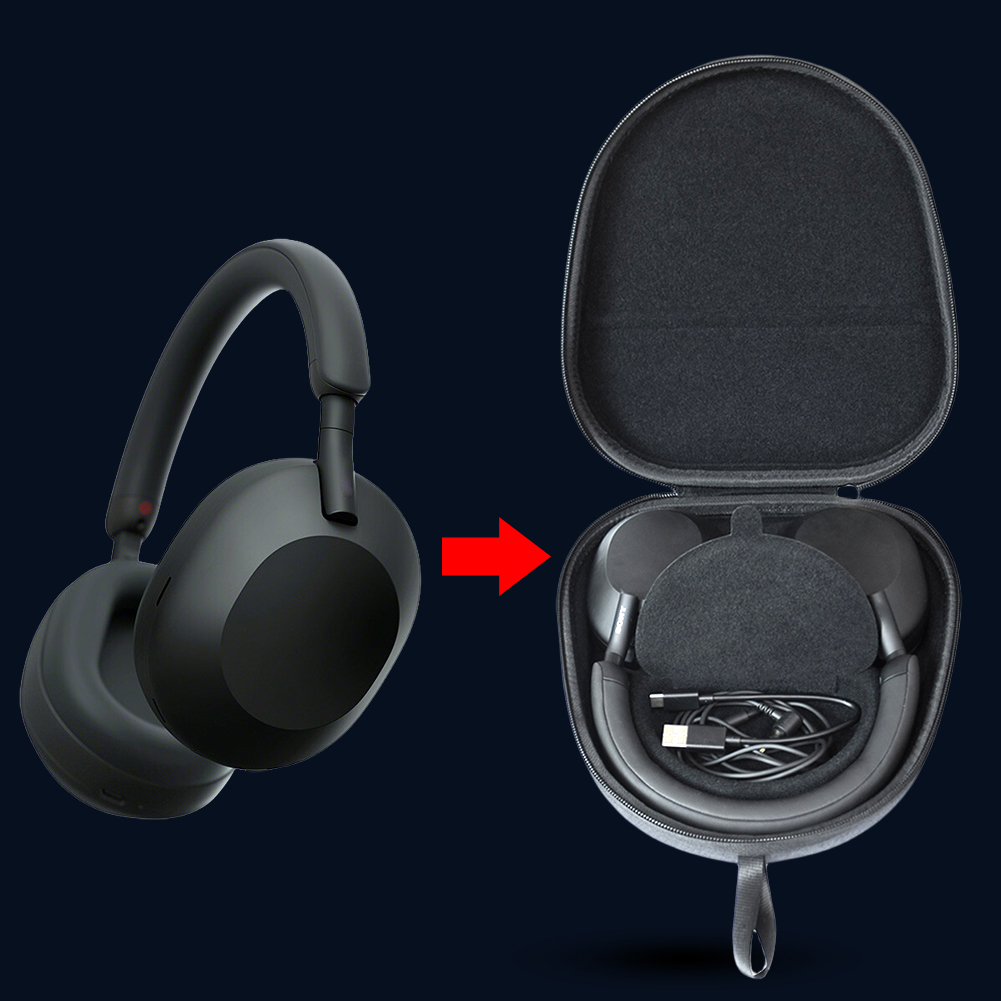 Sony Headphone Wh-1000Xm5 - Hard Carrying Case Shockproof Protective Hard