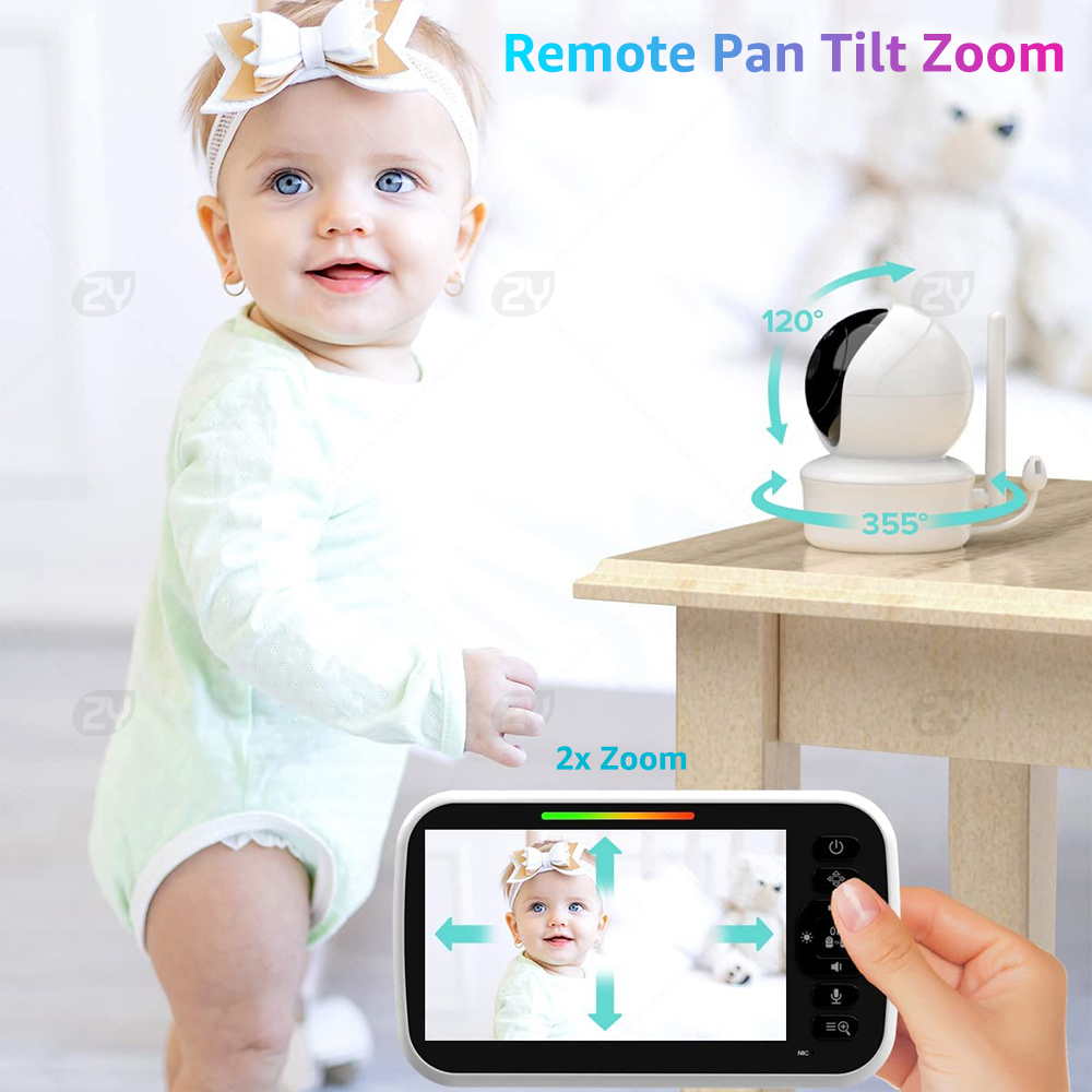 4.3 Inch Split Screen Baby Mon - Audio Music Google review and price