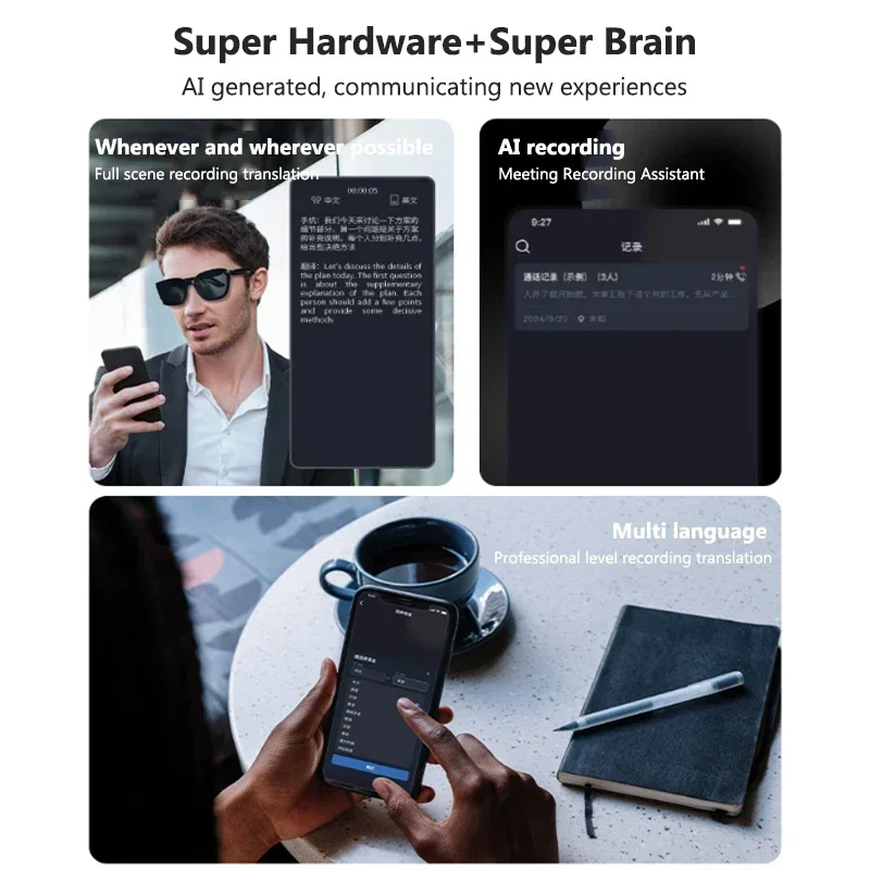 AI Translation Glasses Smart S - Audio Music Volume review and price