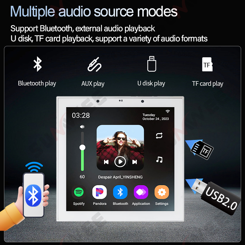 4 Inch Android 11 Tuya Smart H - Audio Music Background review and price