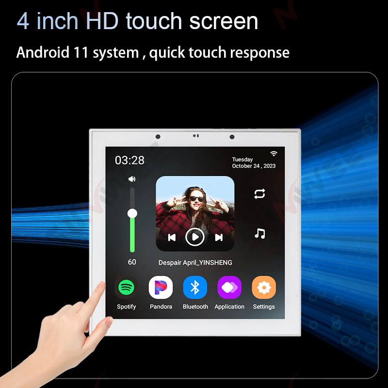 4 Inch Android 11 Tuya Smart H - Audio Music Background review and price