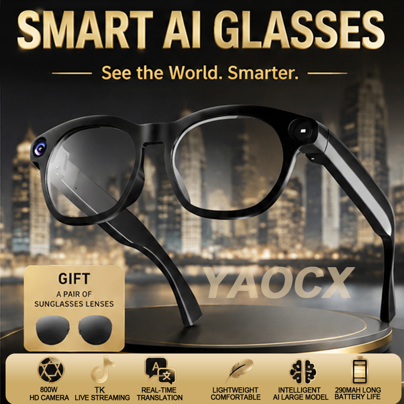 NEW CY03 Smart Glasses 800W HD - Audio Music Online Free review and price