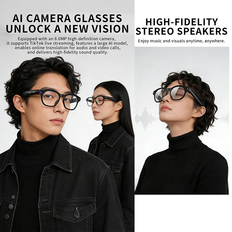 NEW CY03 Smart Glasses 800W HD - Audio Music Online Free review and price