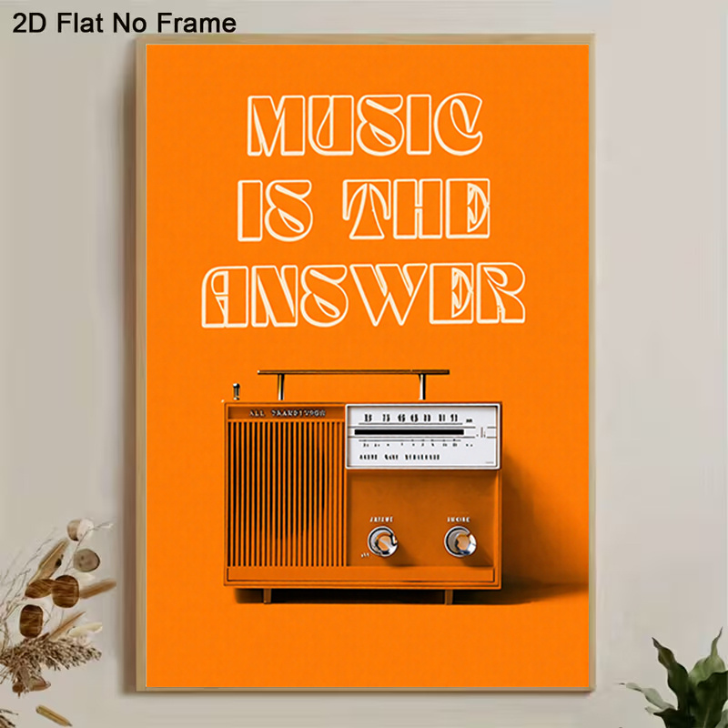 Vintage Radio Wall Art Framele - Audio Music Background review and price