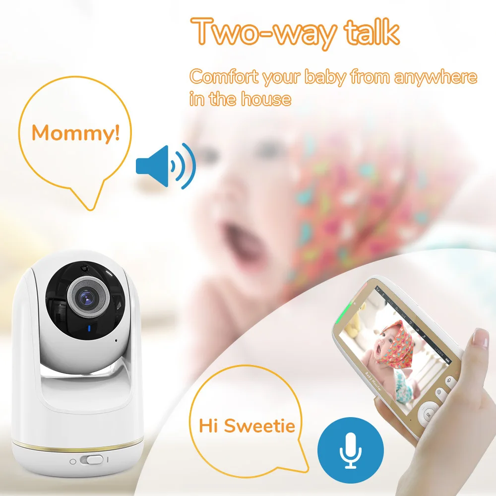 5 Inch Indoor Baby Monitor wit - Zoom Audio Music review and price