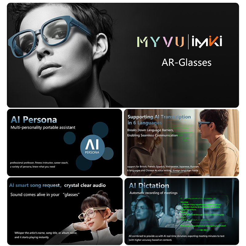 IMIKI AR Glasses Google Assist - Audio Music Google review and price