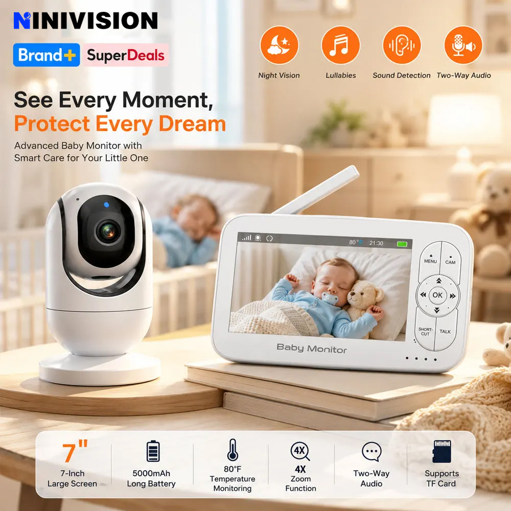 7-Inch 1080P Baby Monitor with - Zoom Audio Music review and price