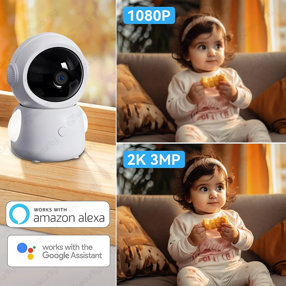 2K WiFi Baby Monitor with Scre - Audio Music Google review and price