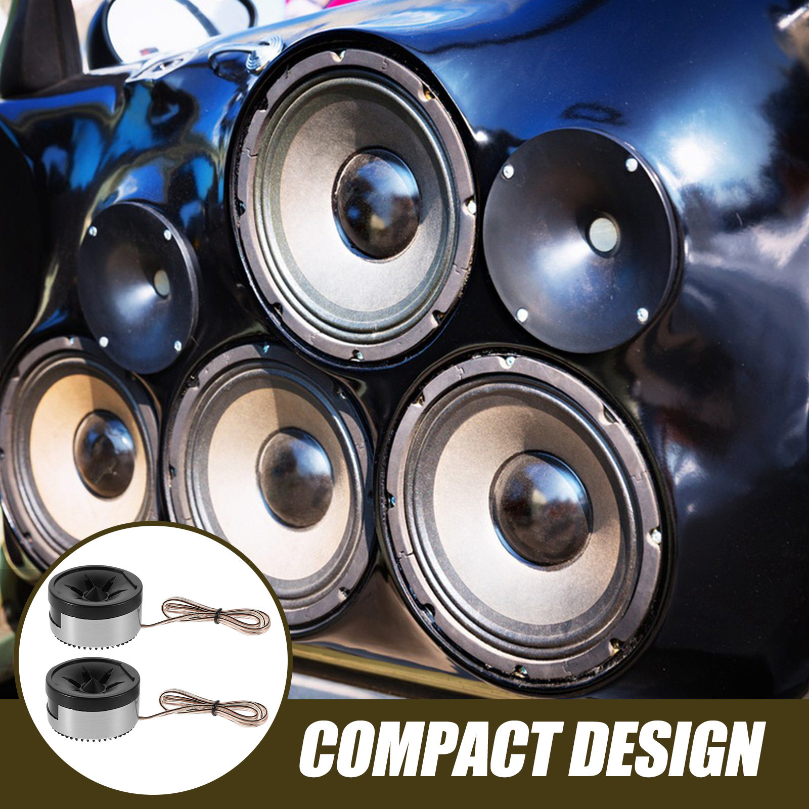 1Pair External Mini Dome Car T - Audio Music Enhancer Free review and price