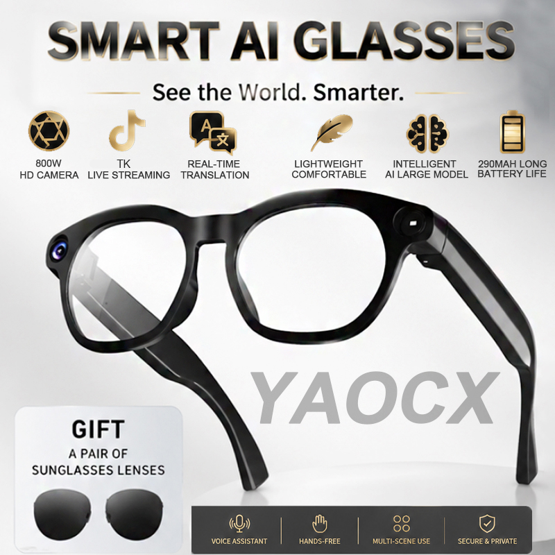 2026 Smart Glasses 800W Camera - Audio Music Online Free review and price