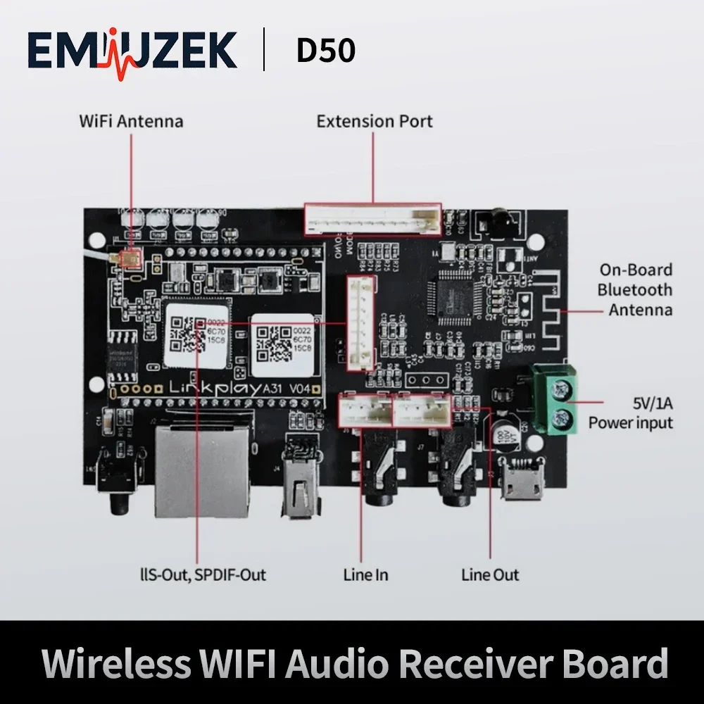 EMIUZEK D50 Wireless Audio Rec - Audio Music By review and price