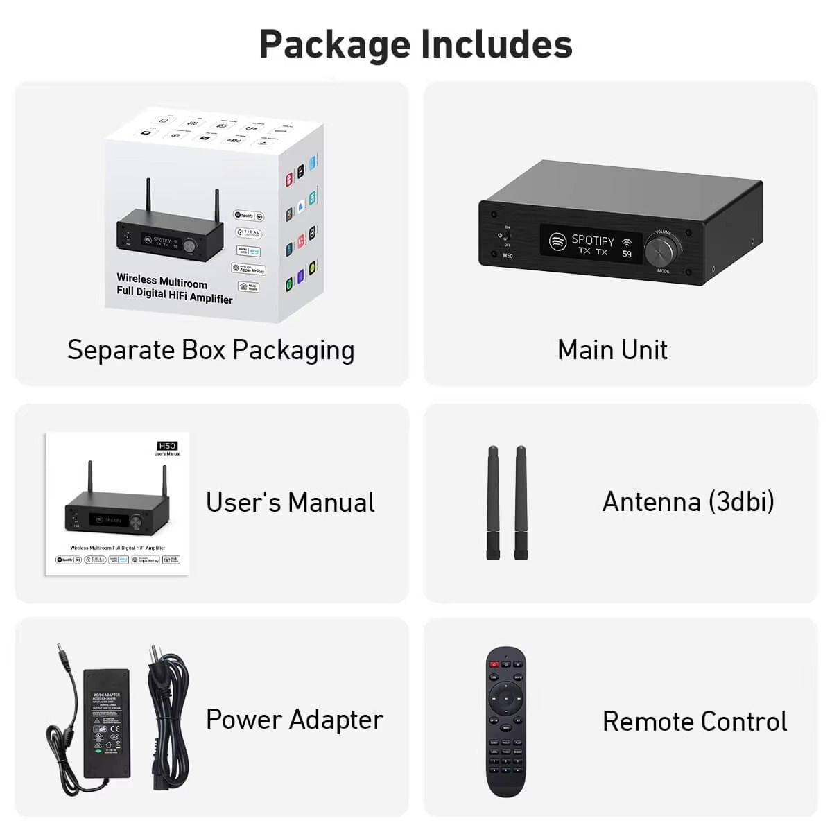50Wx2 Wireless AirPlay2 HDMI A - Audio Music Google review and price