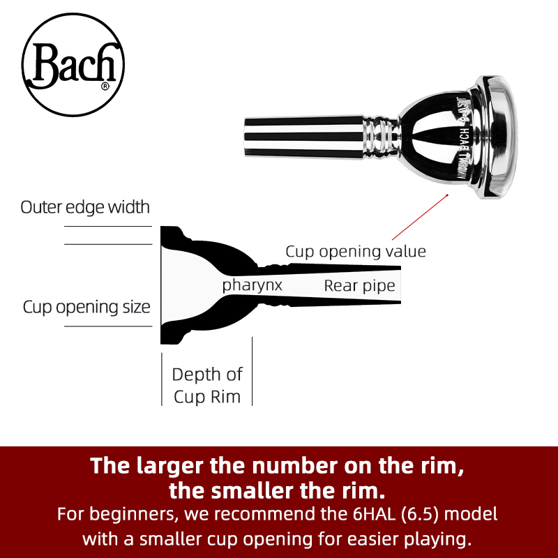 American Bach Tenor Trombone 3 - Trombone Mouthpiece review and price