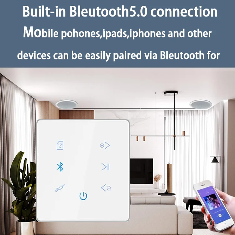 Bluetooth Wall Amplifier Home  - Audio Music Background review and price