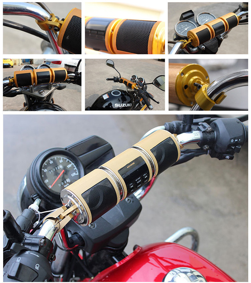 Motorcycle Audio FM Radio AUX  - Audio Music To Mp3 review and price