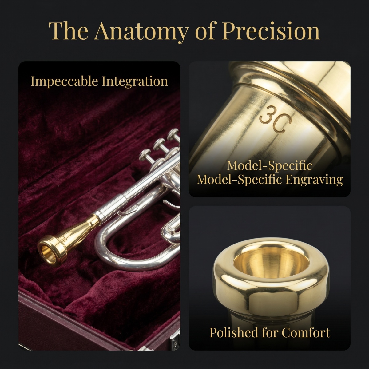 Miwayer 3C/5C/7C Bullet Trumpe - Trombone Mouthpiece review and price