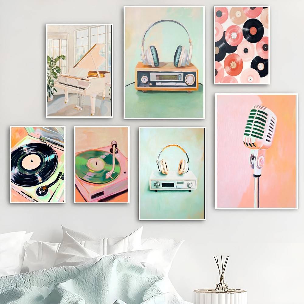 Vintage Audio Paper Poster Han - Audio Music Wallpaper review and price