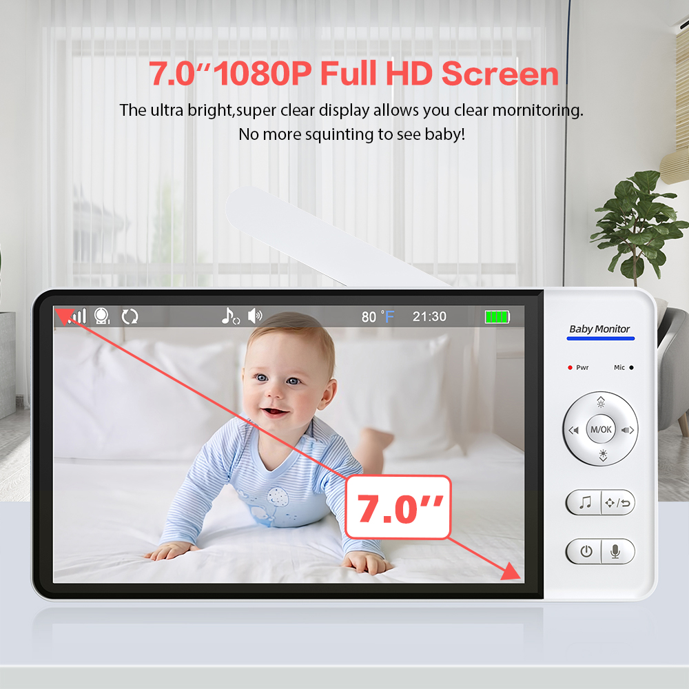 7'' Wireless Video Baby Monito - Zoom Audio Music review and price